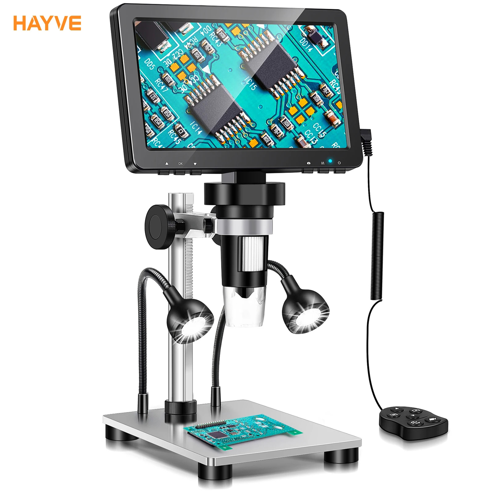 Electronics Repair Videos - Hayve 7‘’ Digital Microscope 1200X Zoom