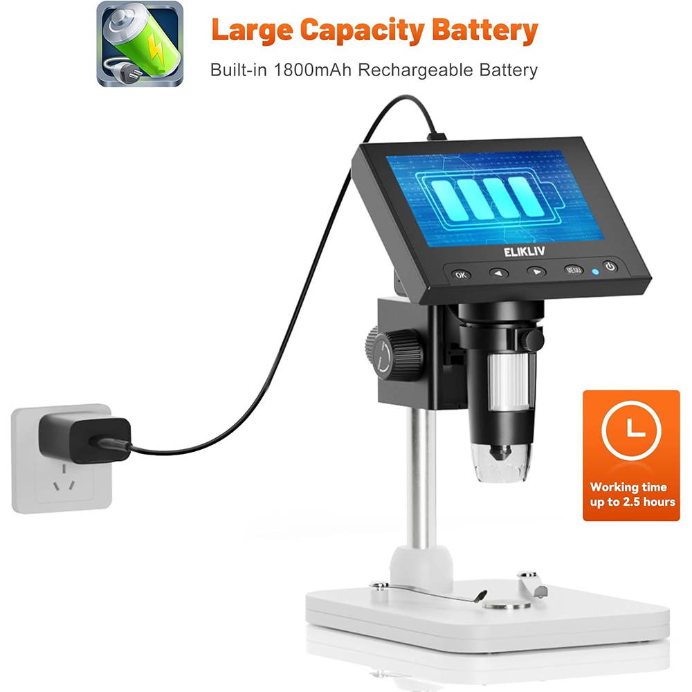 Electronics Repair Videos - Elikliv EDM4 1000x LCD Digital Microscope