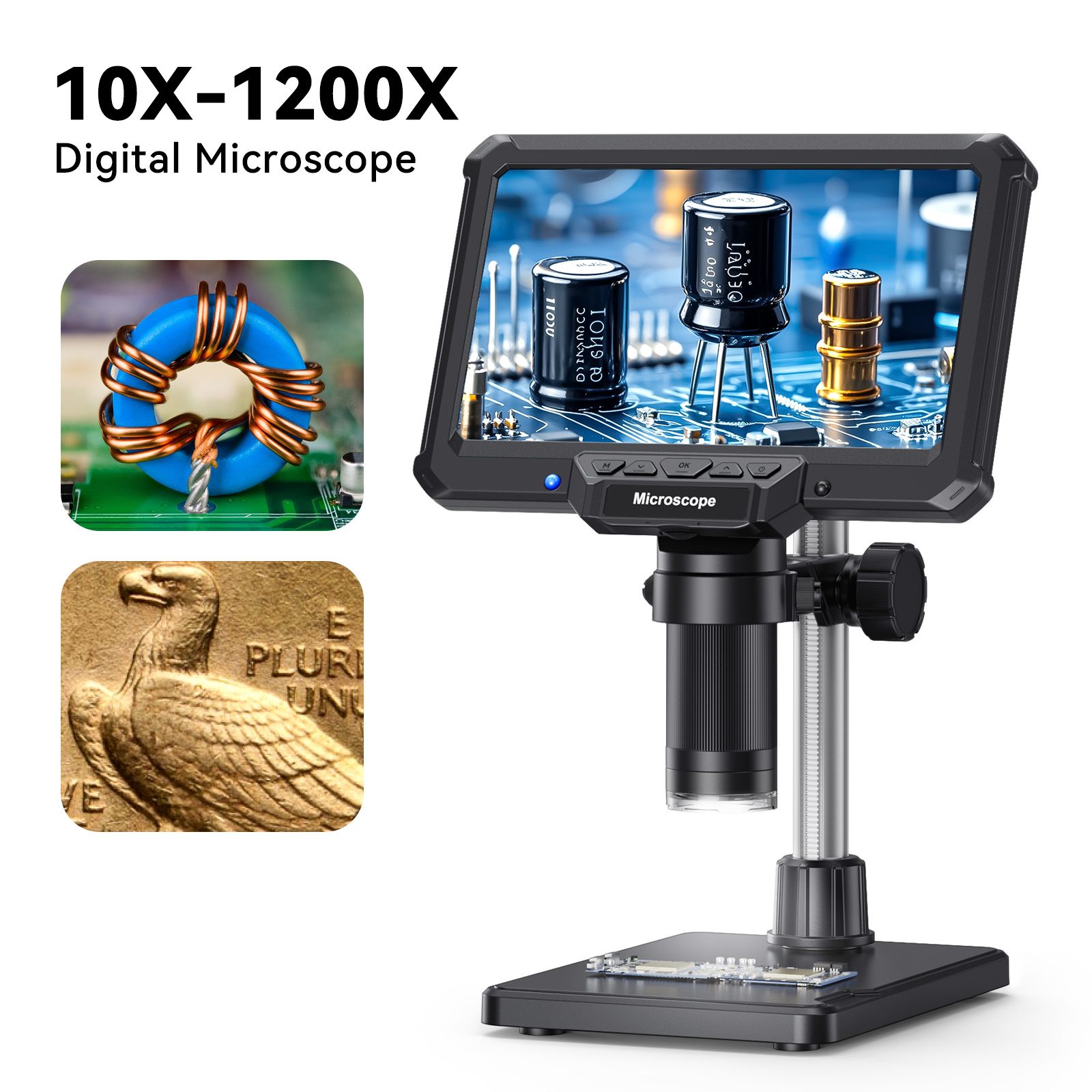 Hayve 7inch Digital Microscope - Electronics Repair Videos recension och pris